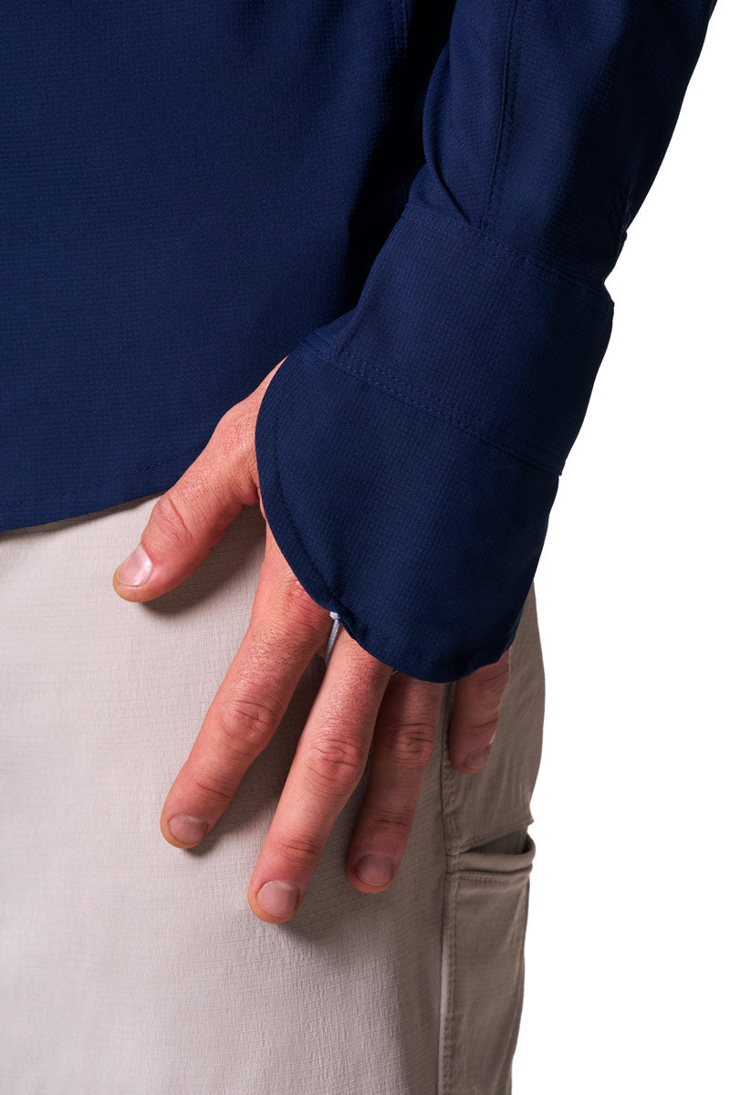 Nassau | Men's Long Sleeve Fishing Shirt | Navy