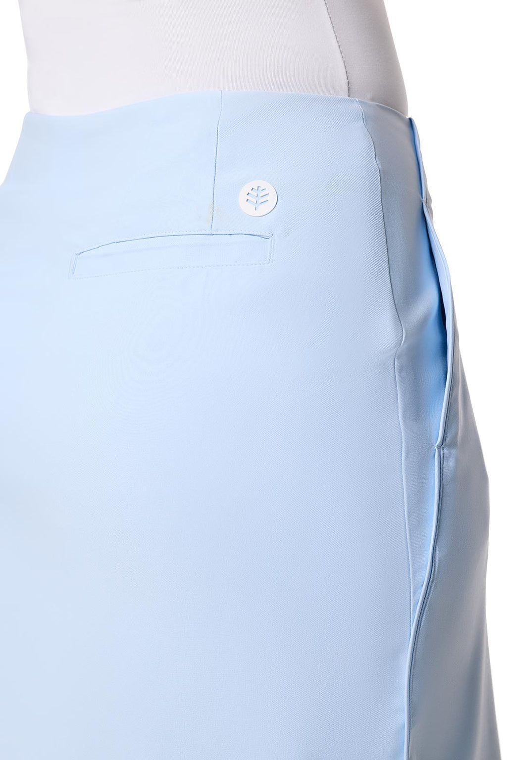 Coolibar Women's Valorus Golf Skort With Scallop Detail Skyride Quick Dry Cooling Upf Fifty Plus Pocket