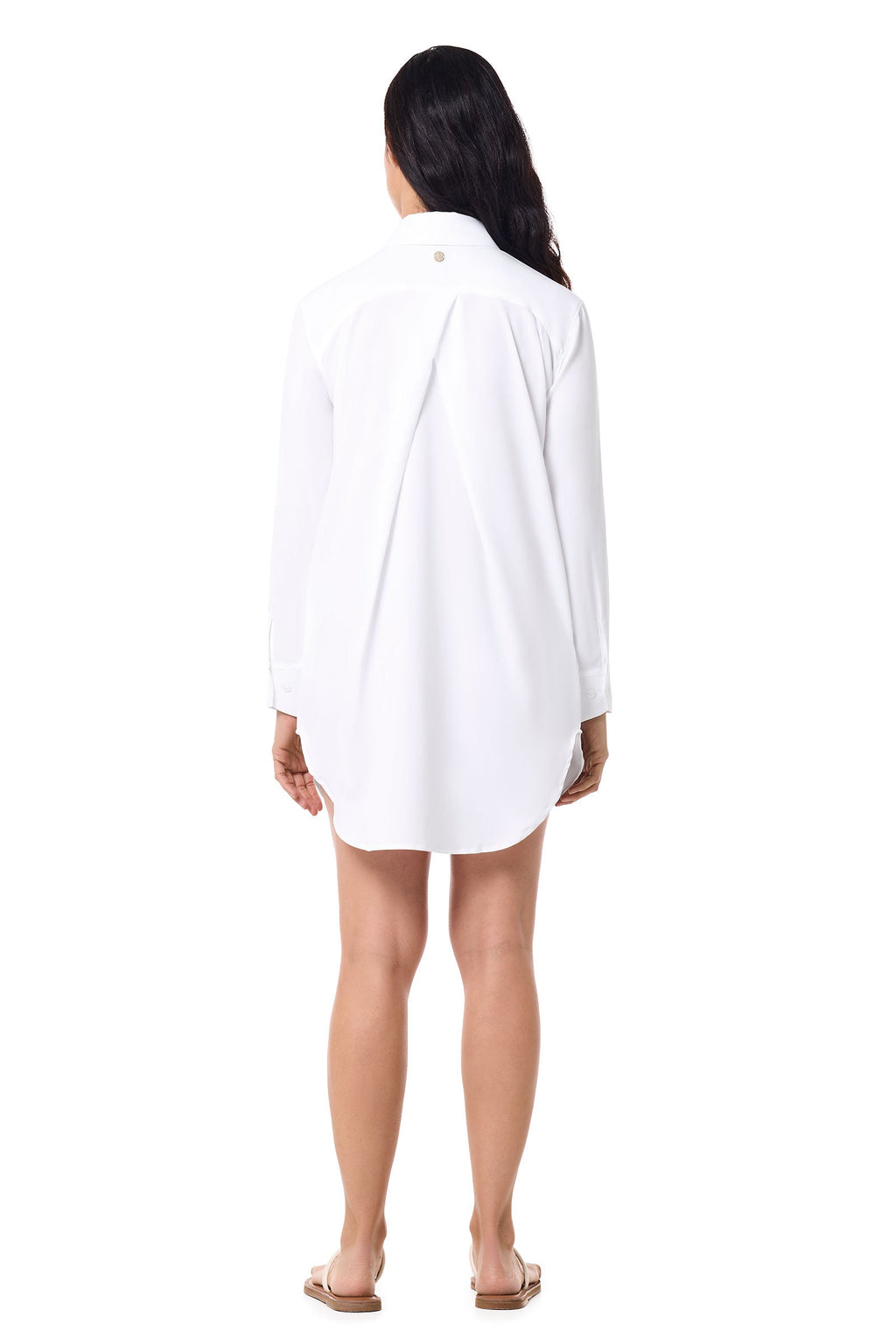 Koesta | Women's Cover-Up Pull Over Shirt with Pockets | White