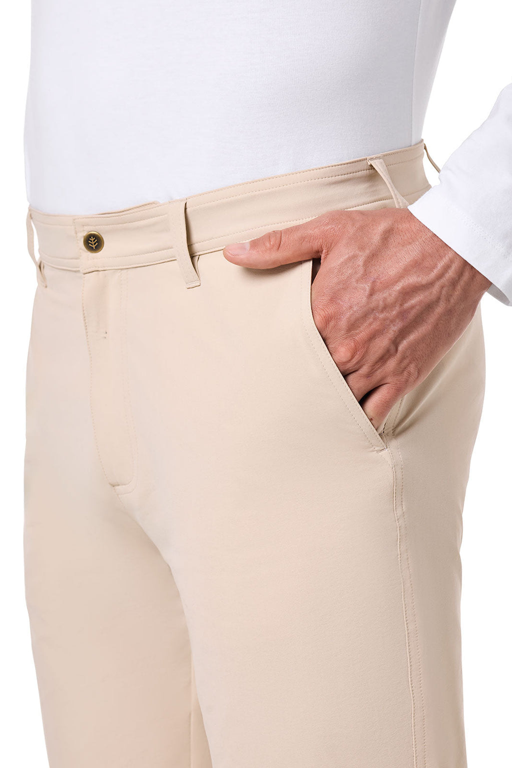 Coolibar South Pointe Summer Casual Pants For Men Lightweight Quick Dry Fabric With Hidden Zip Pocket And Secure Fit