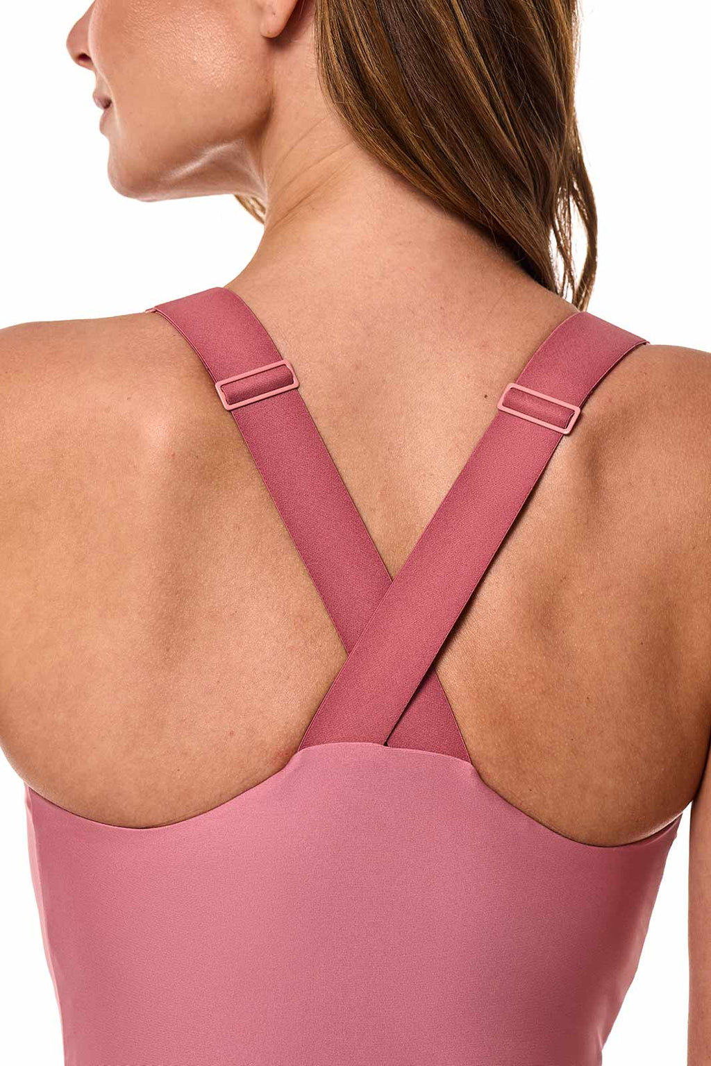 Coolibar Women's Breakwater Wrap One Piece Swimsuit Upf50 Sun Protective Terracotta Rose