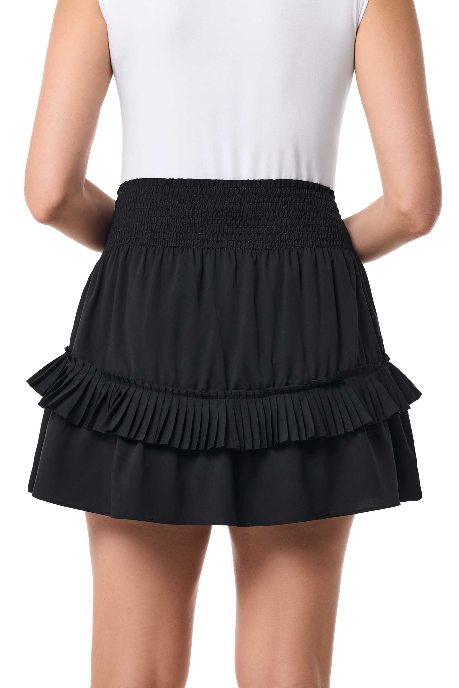 Coolibar Women's Charlotte Bay Ruffle Skirt UPF50 Plus Sun Protective Aire Fabric Silk Like