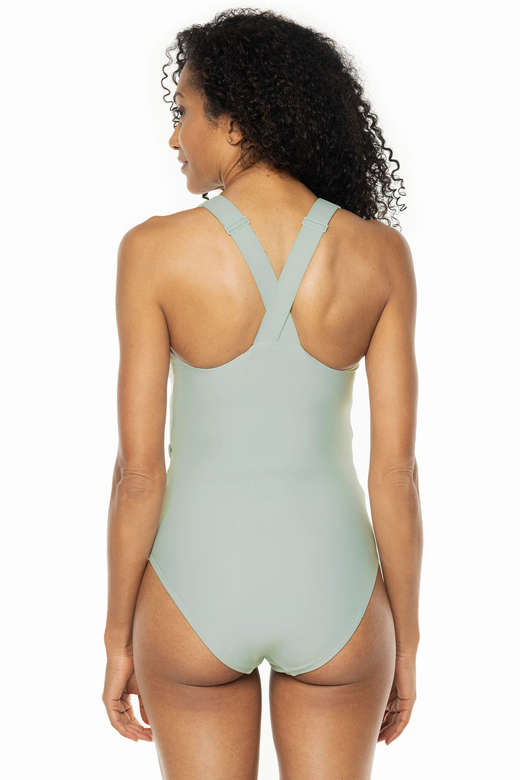 Coolibar Women's Breakwater Wrap Swimsuit UPF50 Sun Shield