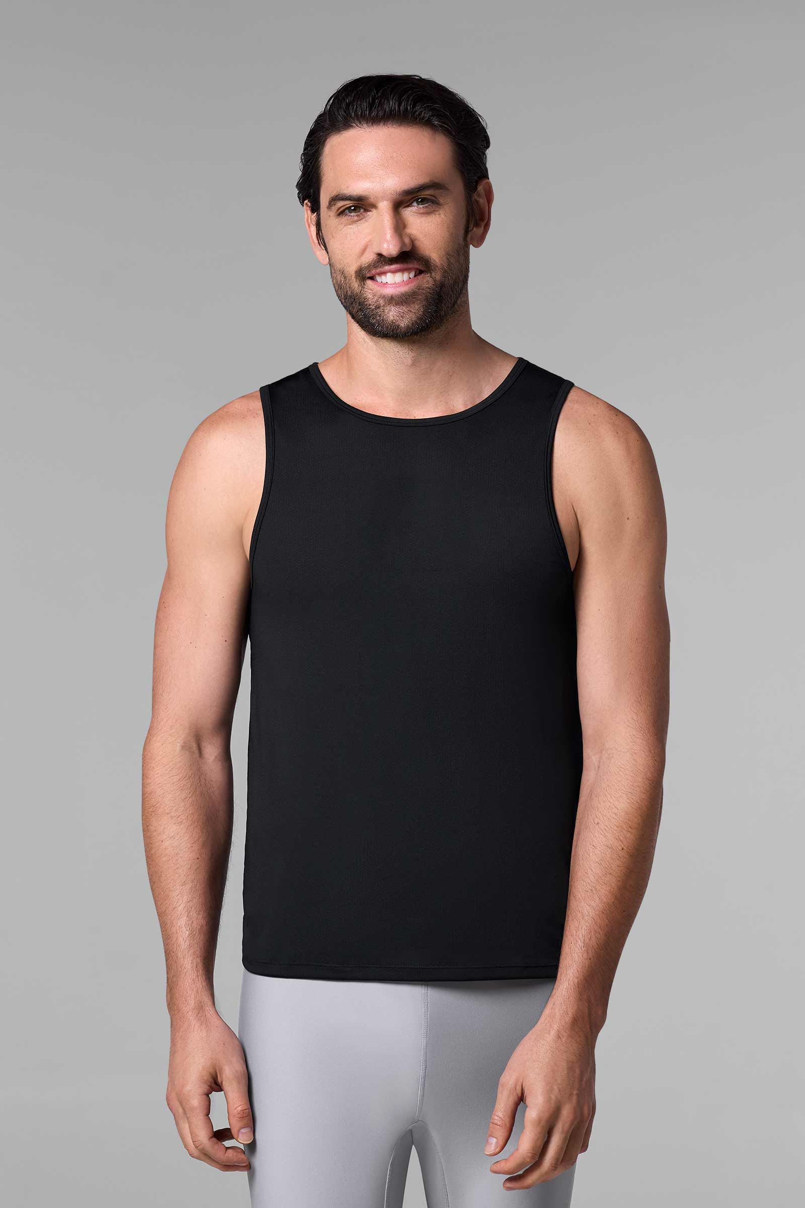 Coolibar Mens Dade Swim Tank UPF50 Relaxed Fit Sleeveless Sun Safe For Men Breathable Comfort