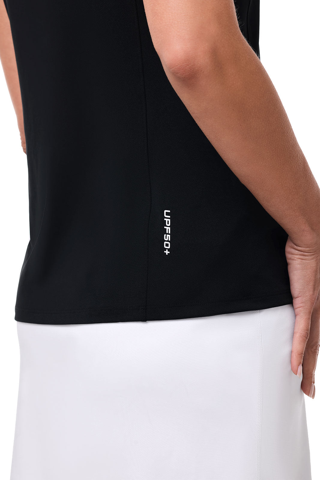 Coolibar Womens Dew Sweeper Performance Sleeveless Polo For Tennis And Golf Lightweight Quick Dry Breathable Cooltect Sun Protection