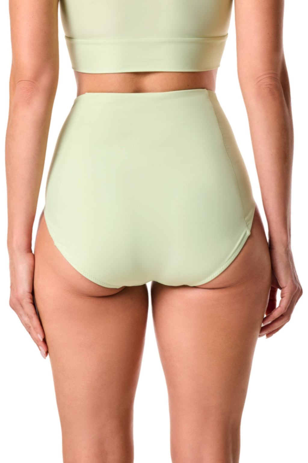Coolibar Women Ocean Sculpt High Rise Bottoms Seedling Featuring Medium Compression And Sculpting Power Mesh
