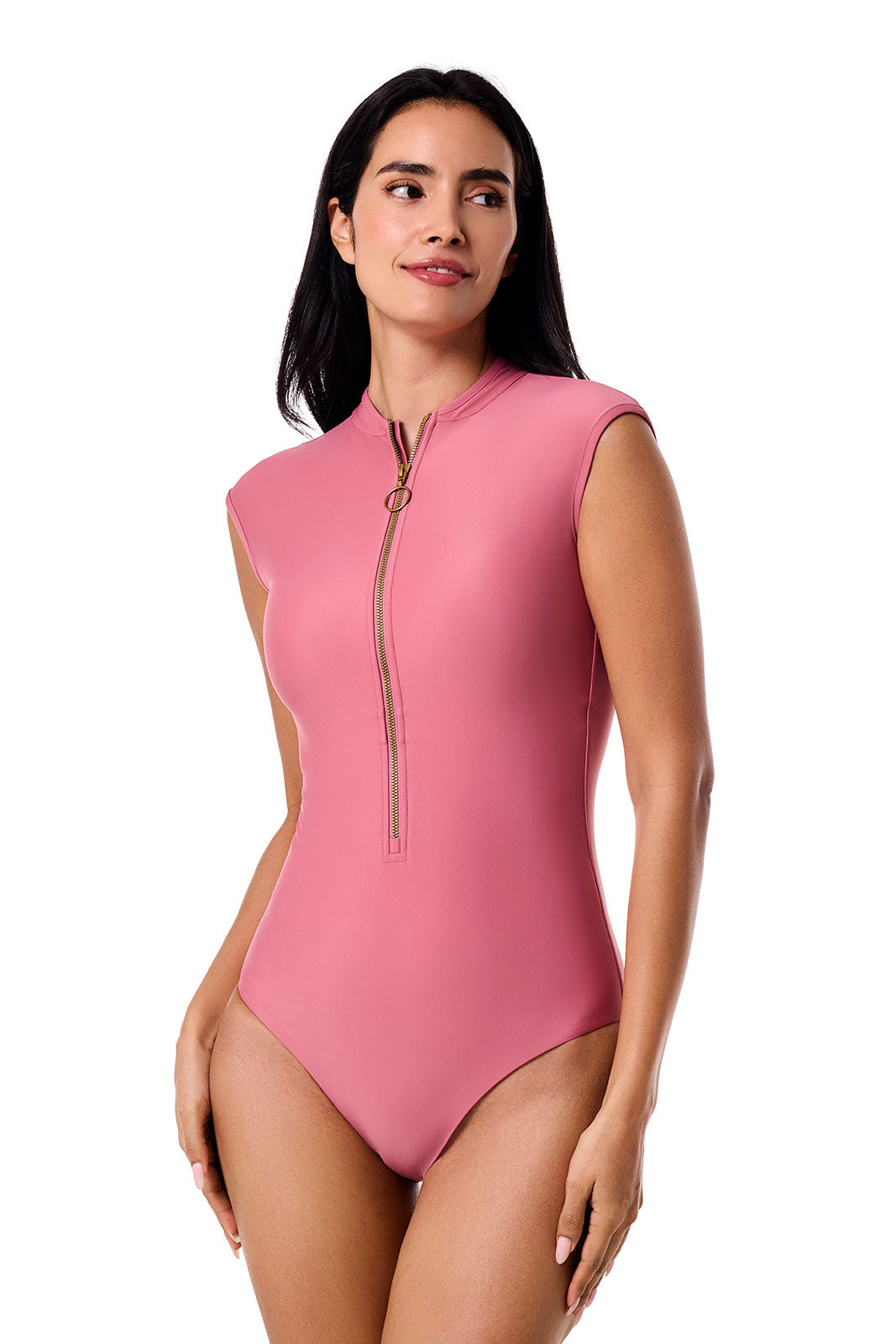 Sweetwater | Women's Cap Sleeve Swimsuit | Terracotta Rose