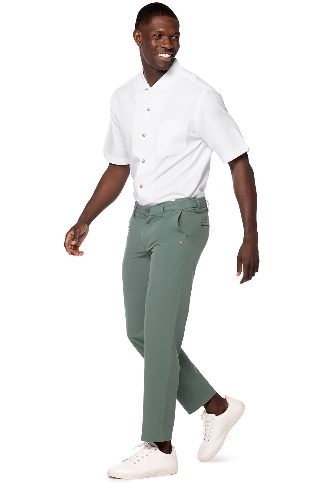 Coolibar Men's Westchester Travel Pants Rfid Blocking Pockets Retractable Waistband For Travelers Travel Ready
