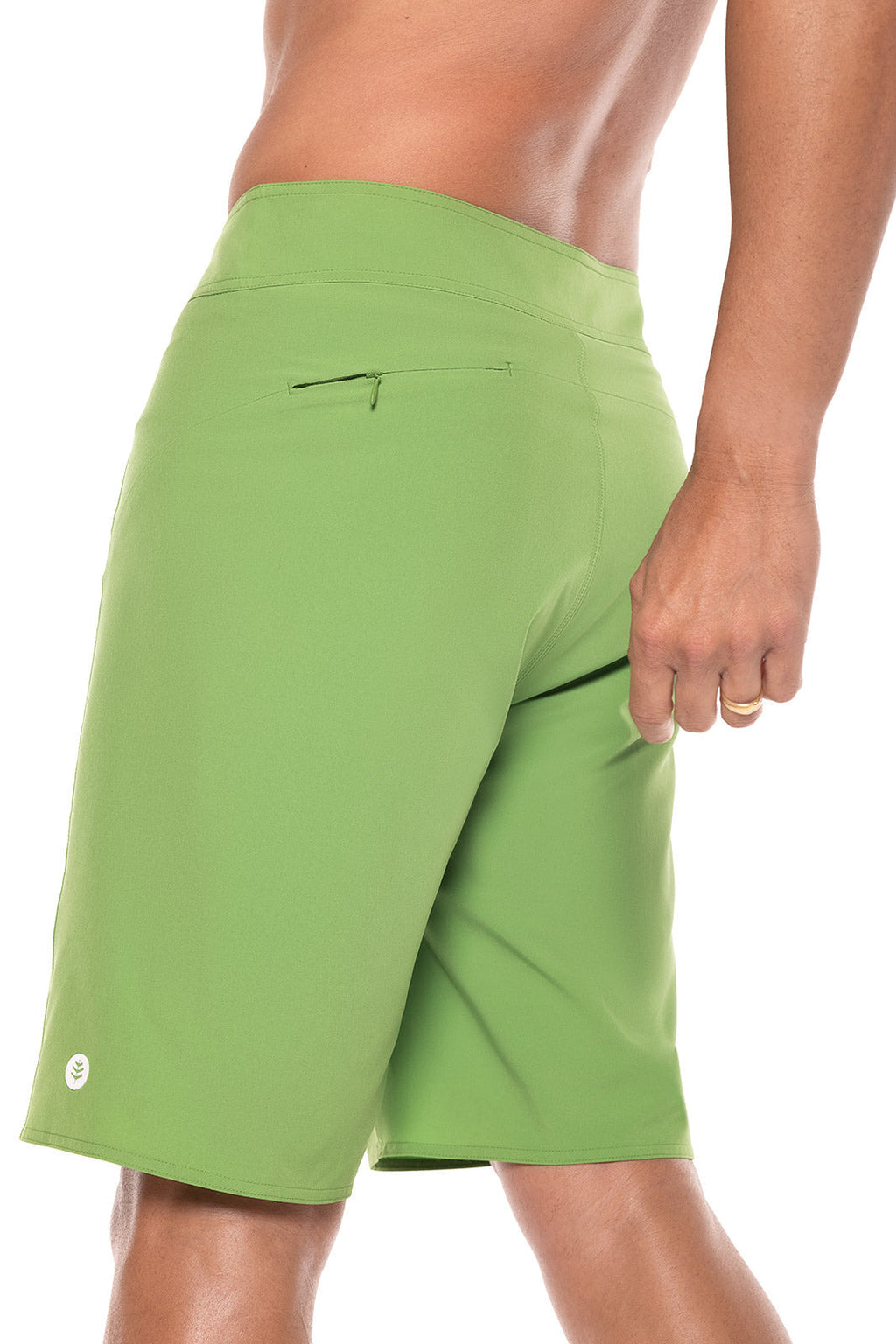 Coolibar Mens San Marino Boardshort Soft Fern UPF 50 Plus Quick Dry 4 Way Stretch Chlorine Resistant Saltwater Ready