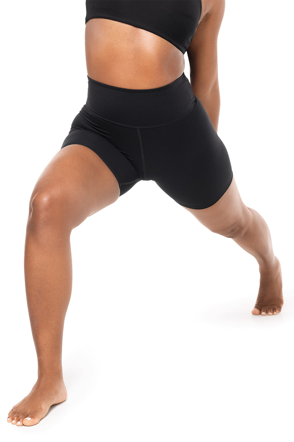 Coolibar Women's Shavasana High Rise Yoga Shorts UPF50 Plus Sun Protection With Front Pocket For Outdoor Yogis