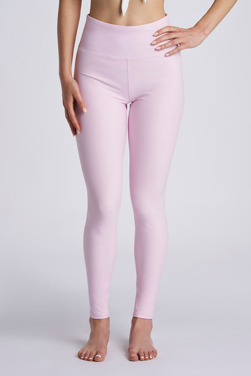 Ocean Sculpt | Women's High Rise Swim Leggings | Powder
