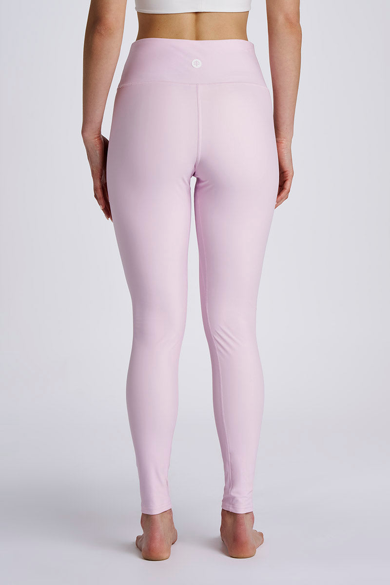 Ocean Sculpt | Women's High Rise Swim Leggings | Powder