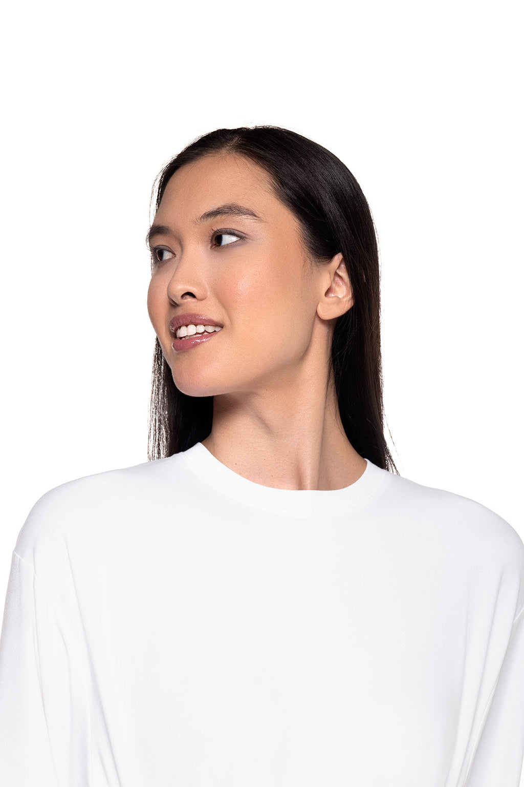 Coolibar Merrick Sun Protection Tie Long Sleeve Shirt For Women With Waist Tie Silhouette