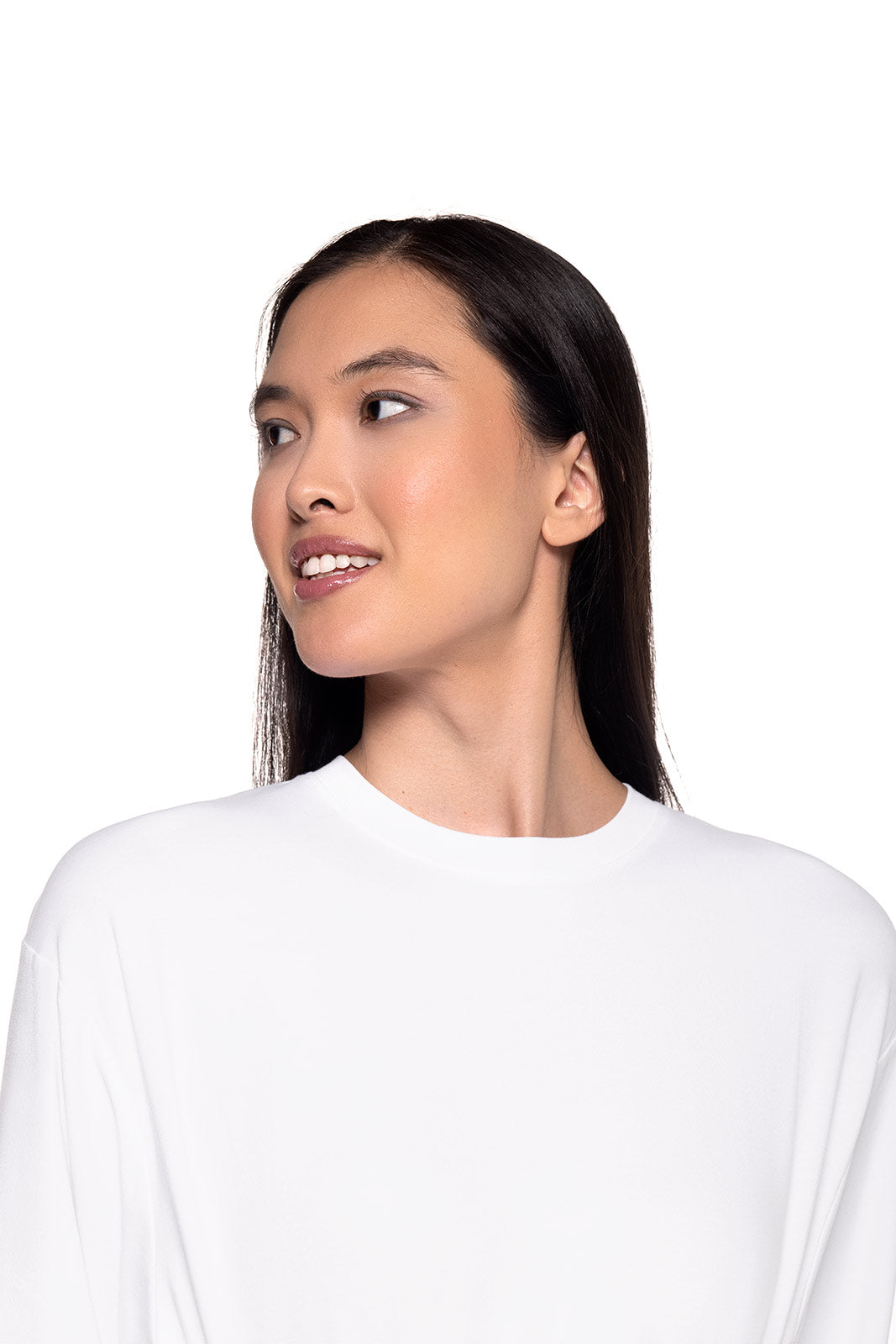 Coolibar Merrick Sun Protection Tie Long Sleeve Shirt For Women With Waist Tie Silhouette