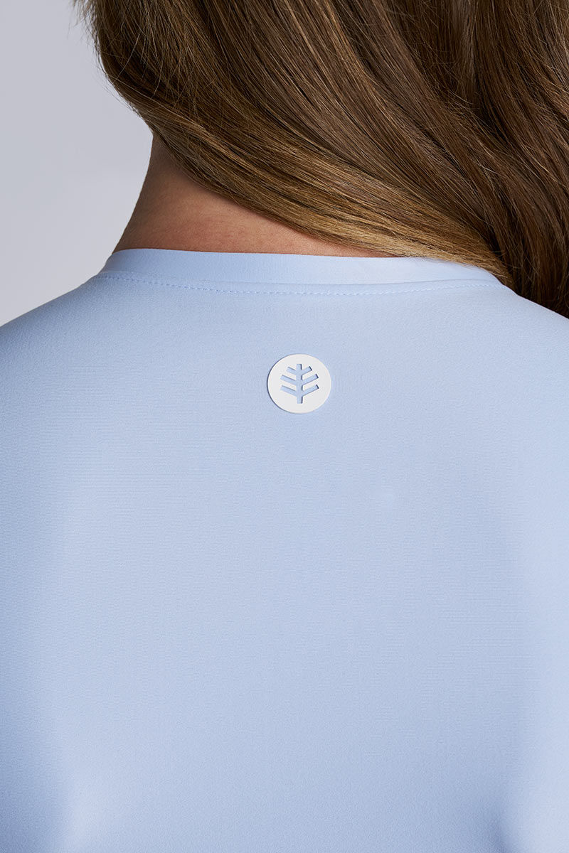 Hibiscus Island | Crop Swim Crop Top | Periwinkle