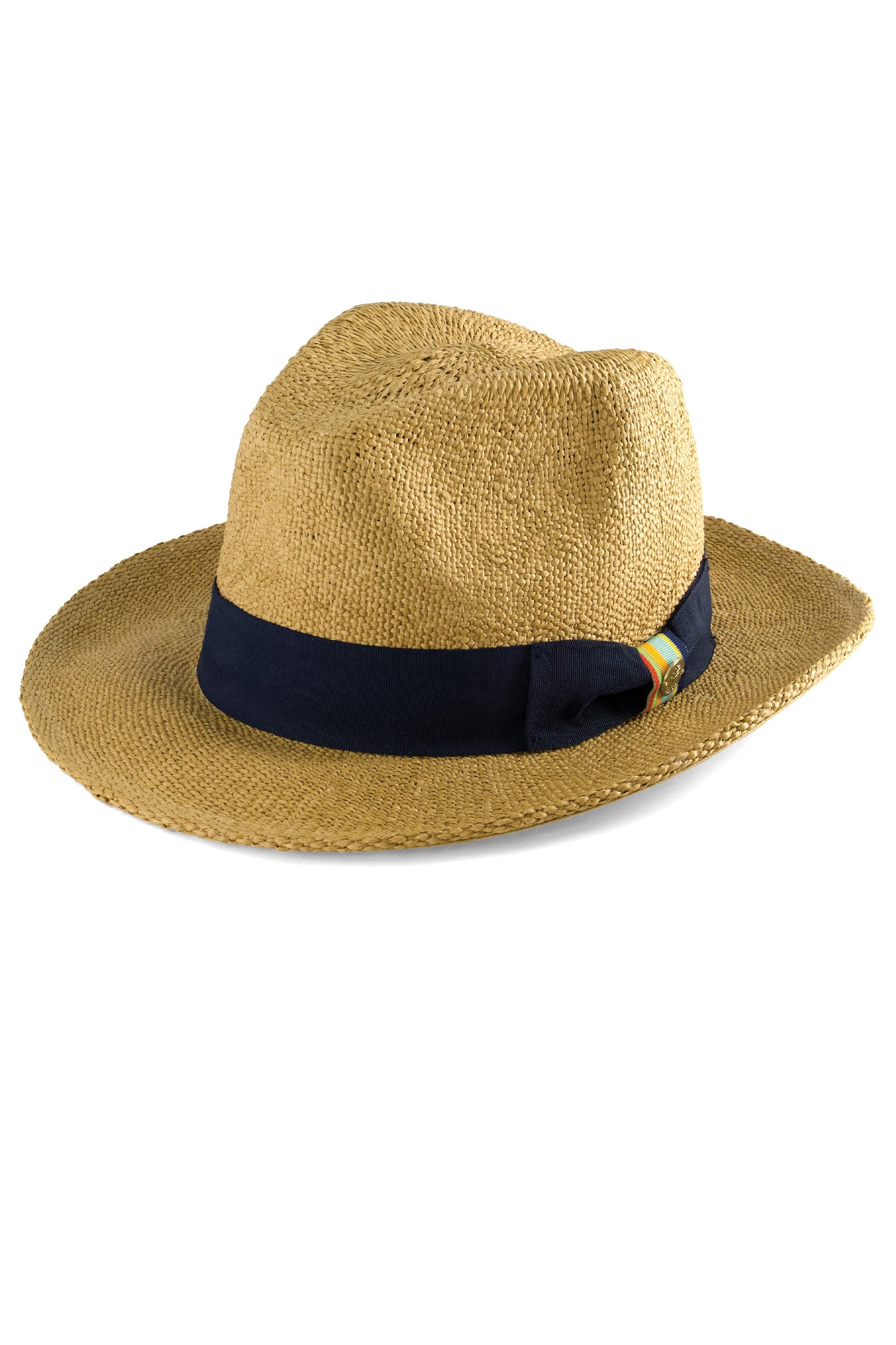 Coolibar Men's Surf Club Fedora Hand Woven Straw With Upf Fifty Sun Protection For Men