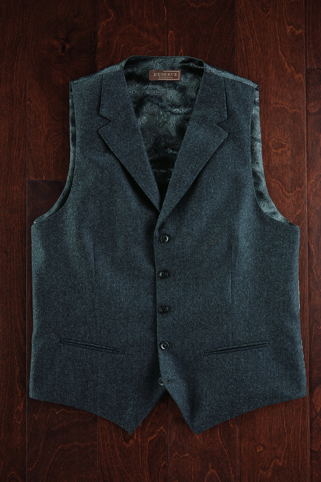 Reserve Barberis Lapel 5 Button Vest