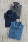 Patrick James Long Sleeve Button Down Chambray Shirt