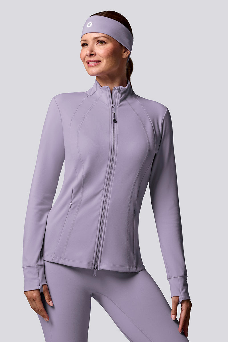 Namaste | Women's Yoga Jacket | Lavender Gray