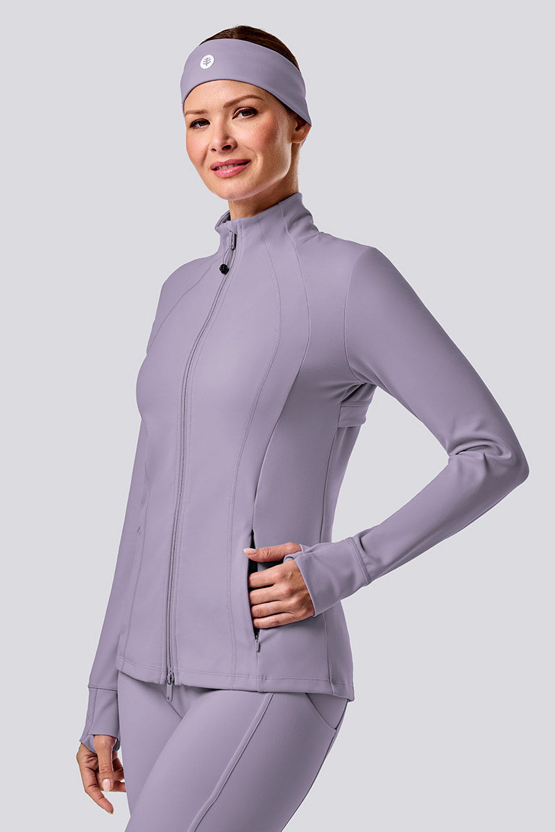 Namaste | Women's Yoga Jacket | Lavender Gray