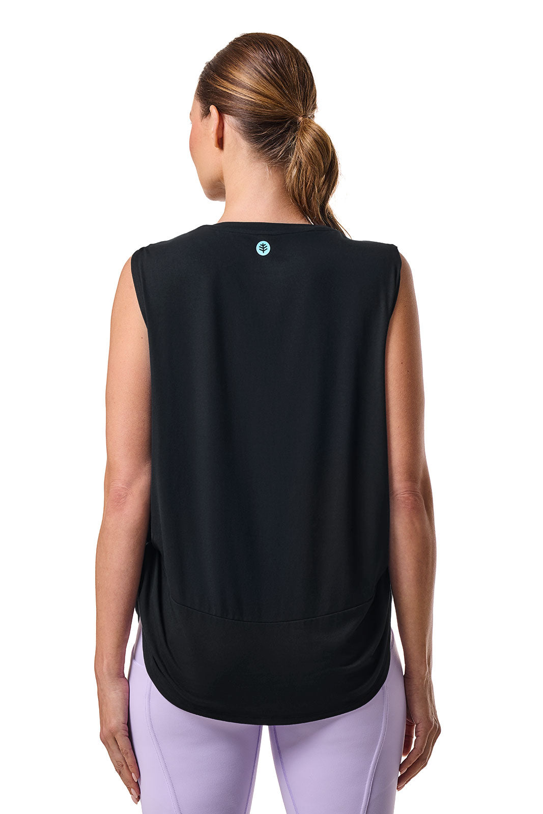 Coolibar Women's Supine Twist Yoga Tank UPF Fifty Sun Safe