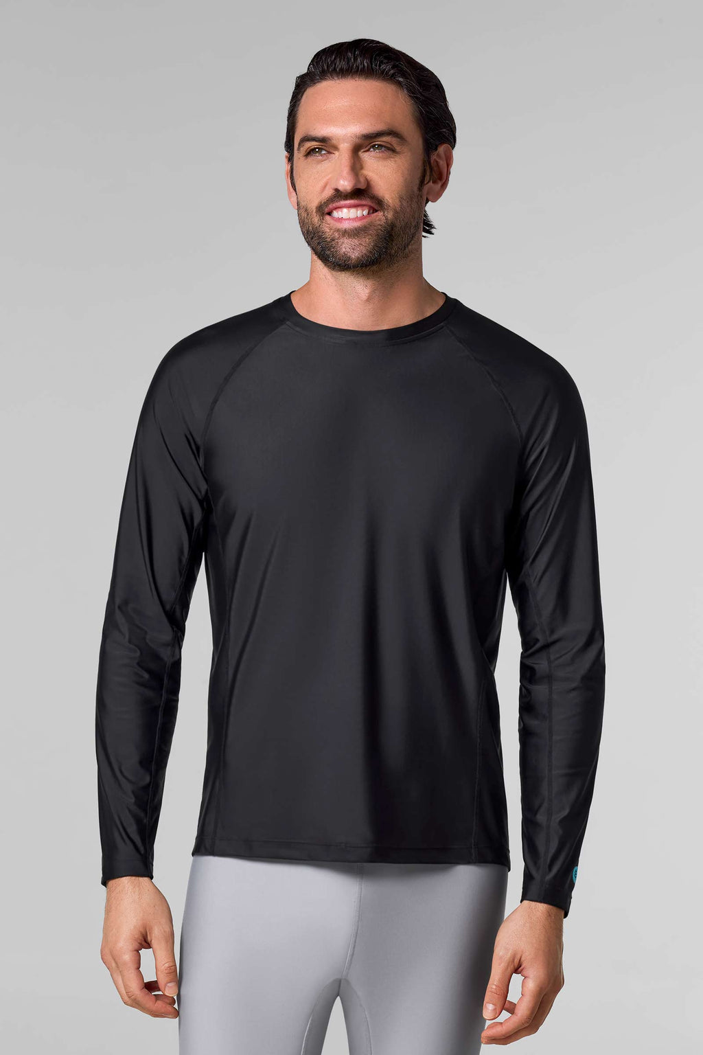Coolibar Men's Hightide Lite Long Sleeve Swim Shirt With Upf50+ Sun Protection For Water Sports Enthusiasts