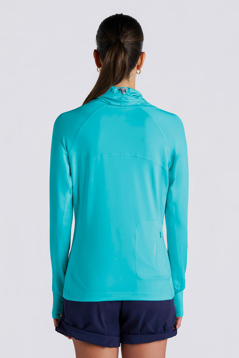 Paros | Women's Fishing T-Shirt | Coolibar Blue