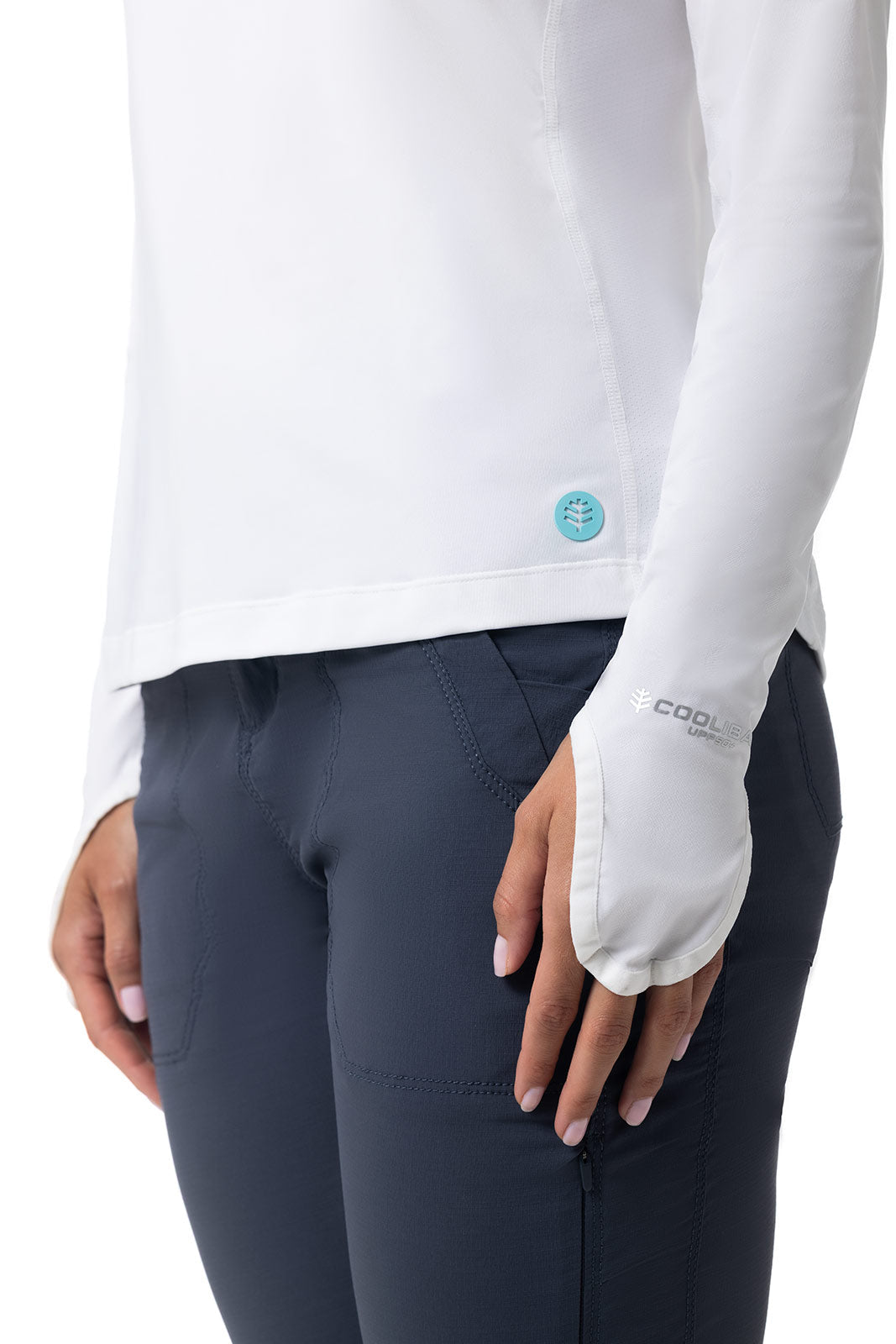Paros | Women's Vented Fishing Hoodie | White
