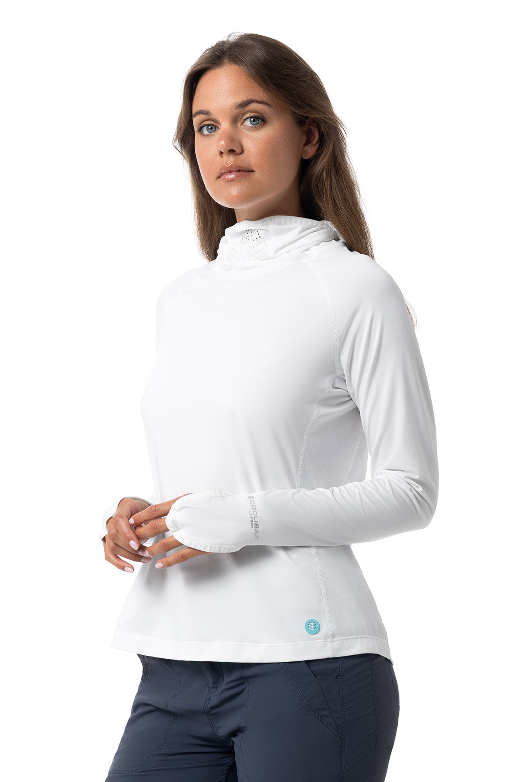 Paros | Women's Vented Fishing Hoodie | White