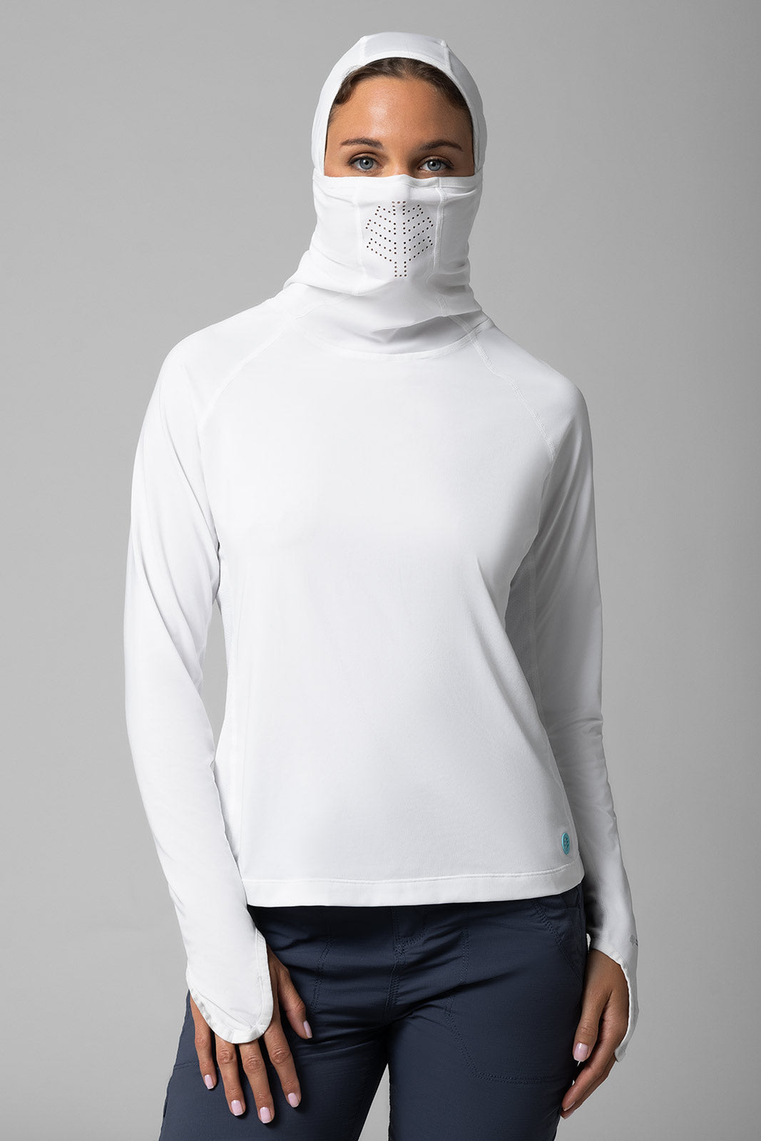 Paros | Women's Vented Fishing Hoodie | White
