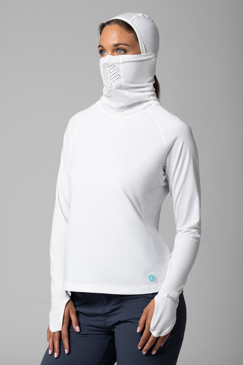 Paros | Women's Vented Fishing Hoodie | White