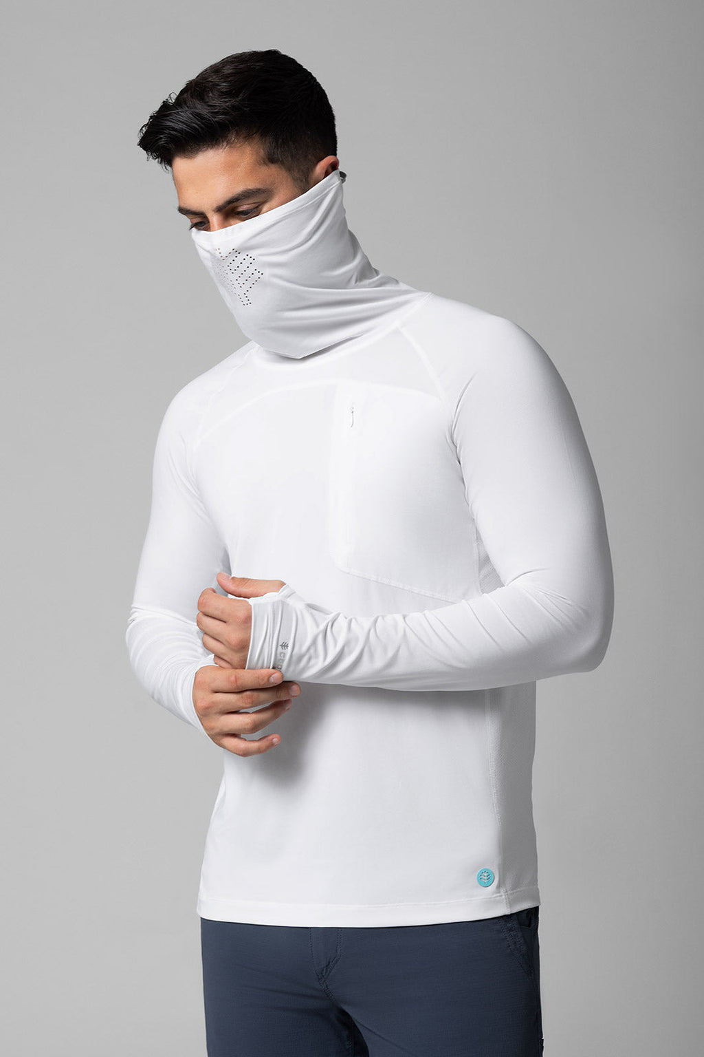 Andros | Men's Vented Fishing T-Shirt | White