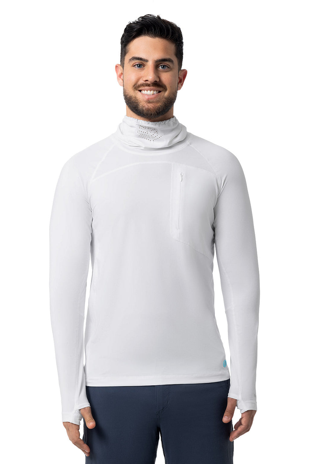 Andros | Men's Vented Fishing T-Shirt | White