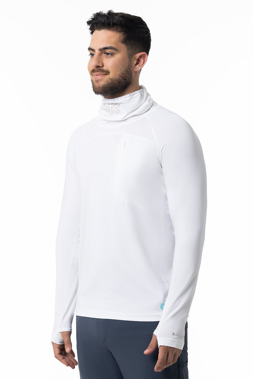 Andros | Men's Vented Fishing T-Shirt | White