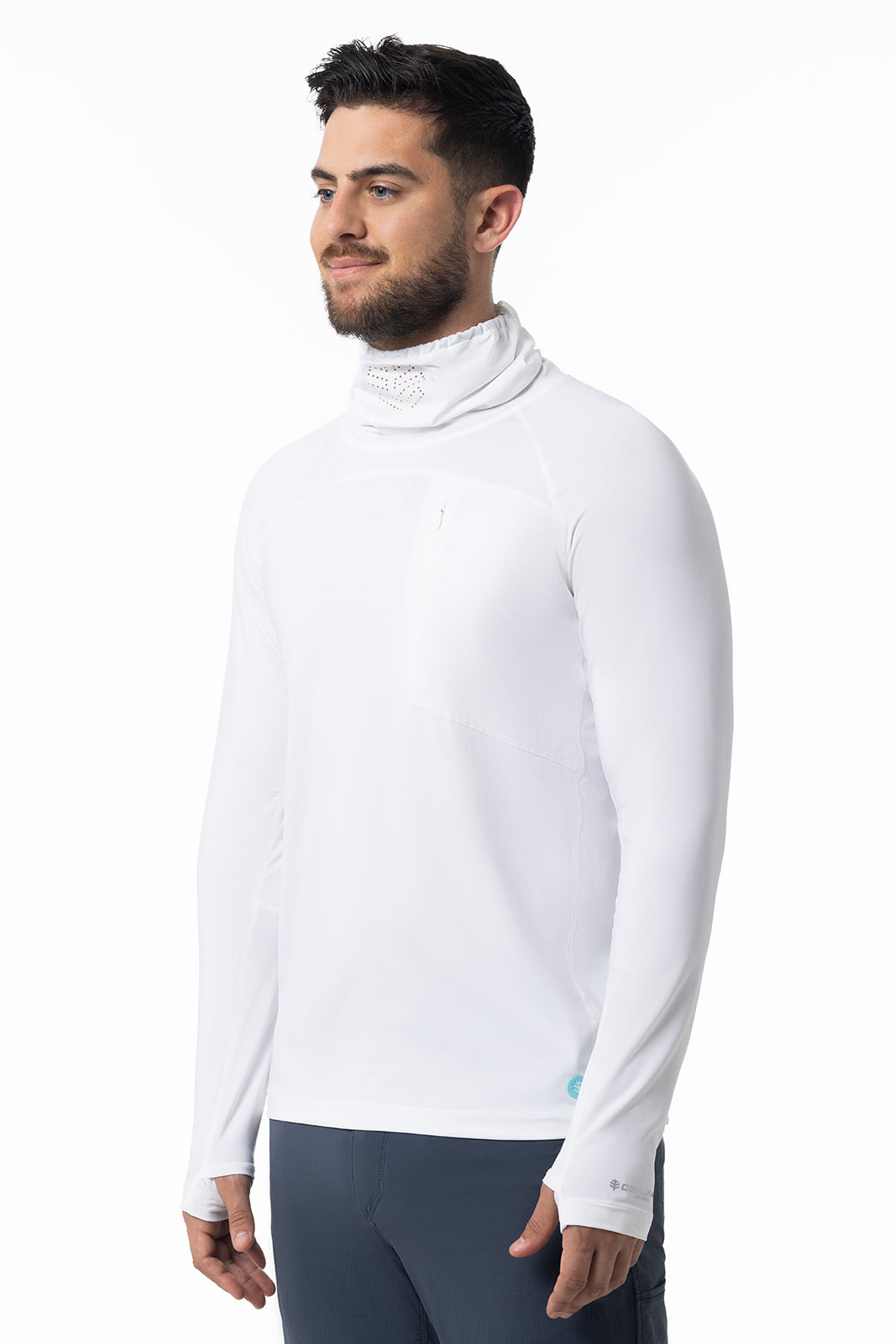 Andros | Men's Vented Fishing T-Shirt | White