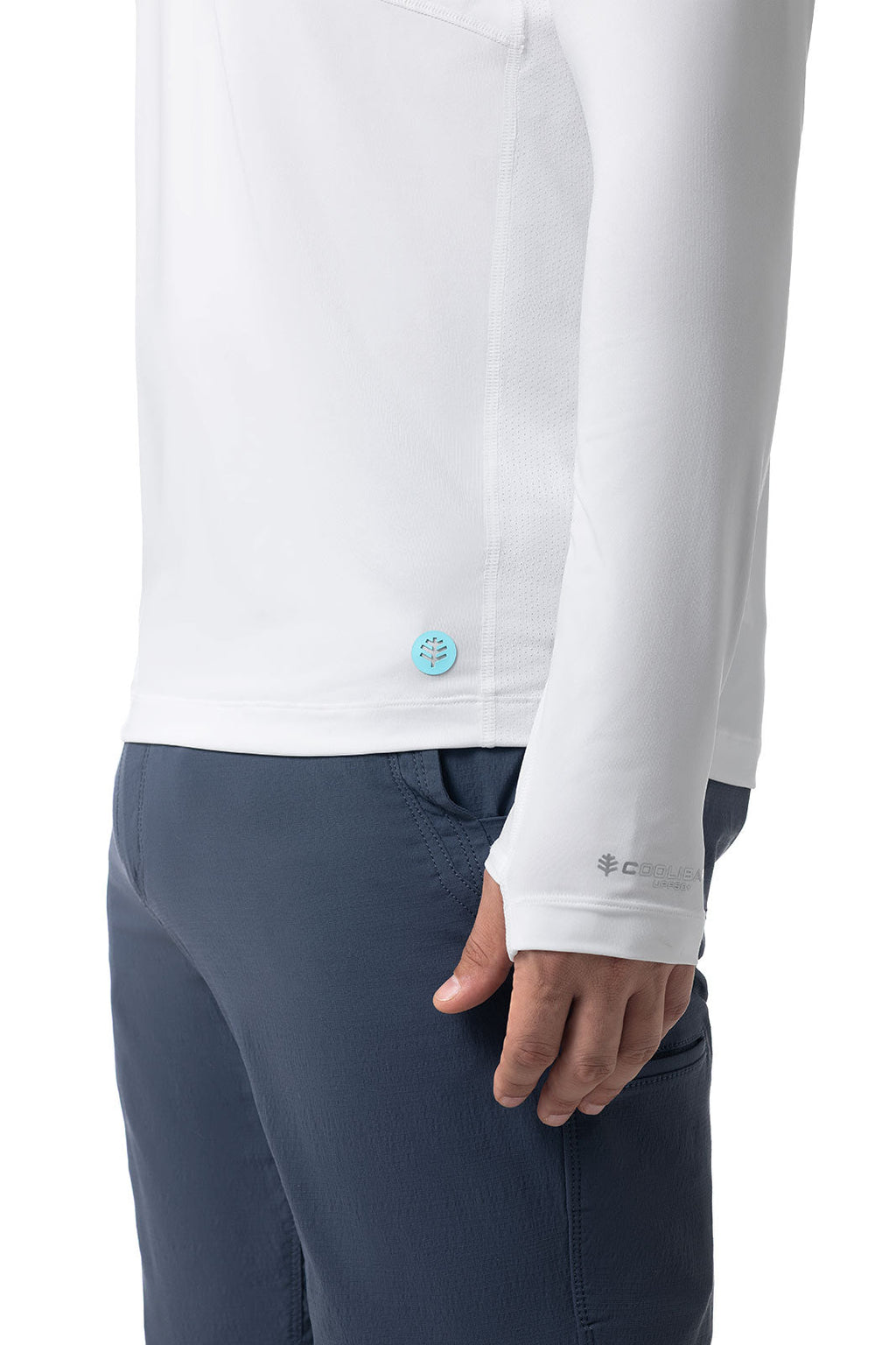 Andros | Men's Vented Fishing T-Shirt | White