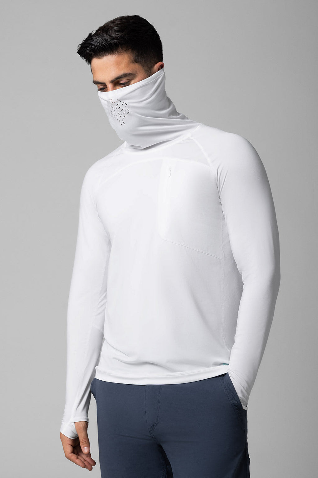 Andros | Men's Vented Fishing T-Shirt | White