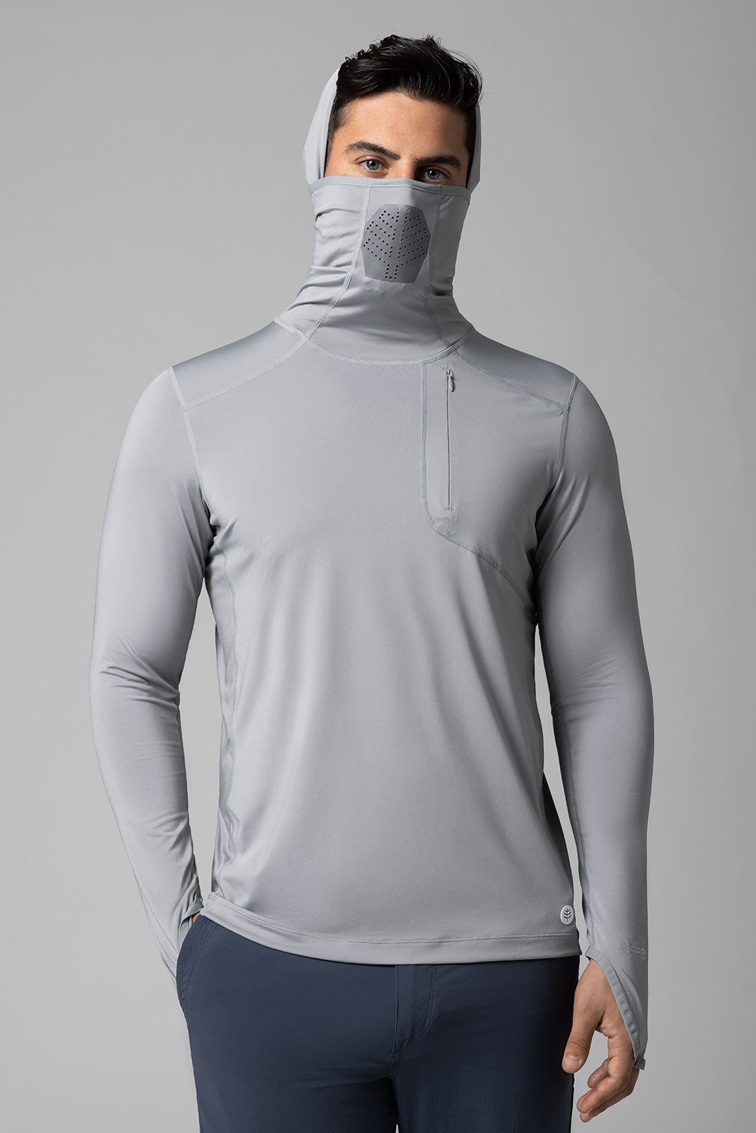 Andros | Men's Vented Fishing Hoodie | Slate