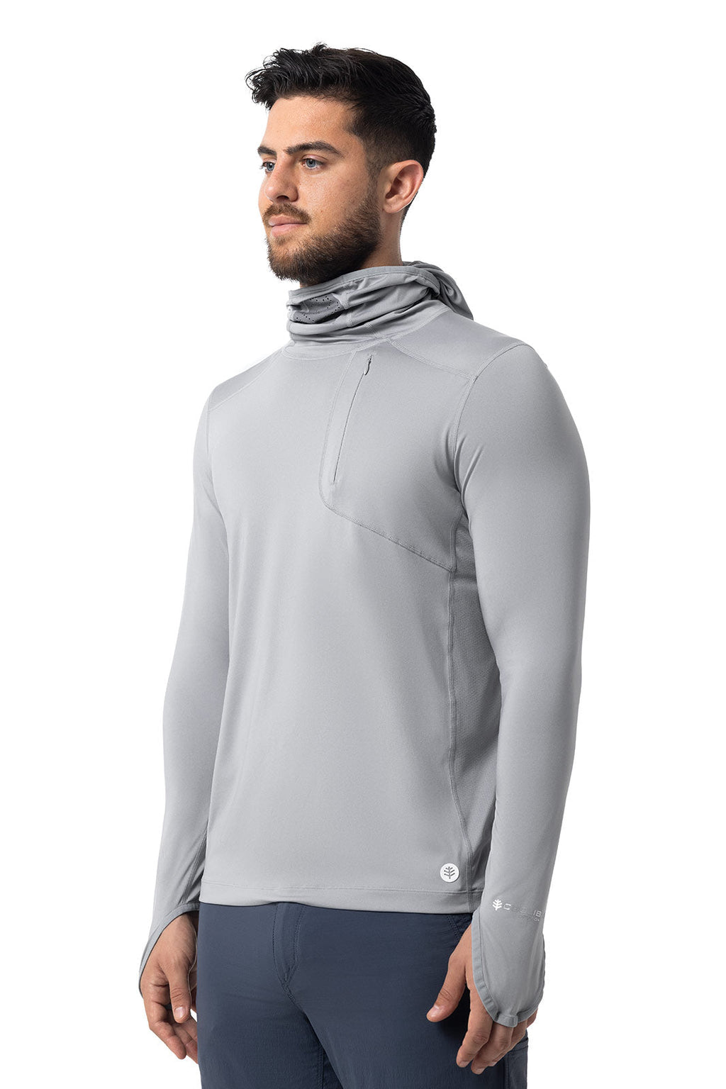 Andros | Men's Vented Fishing Hoodie | Slate