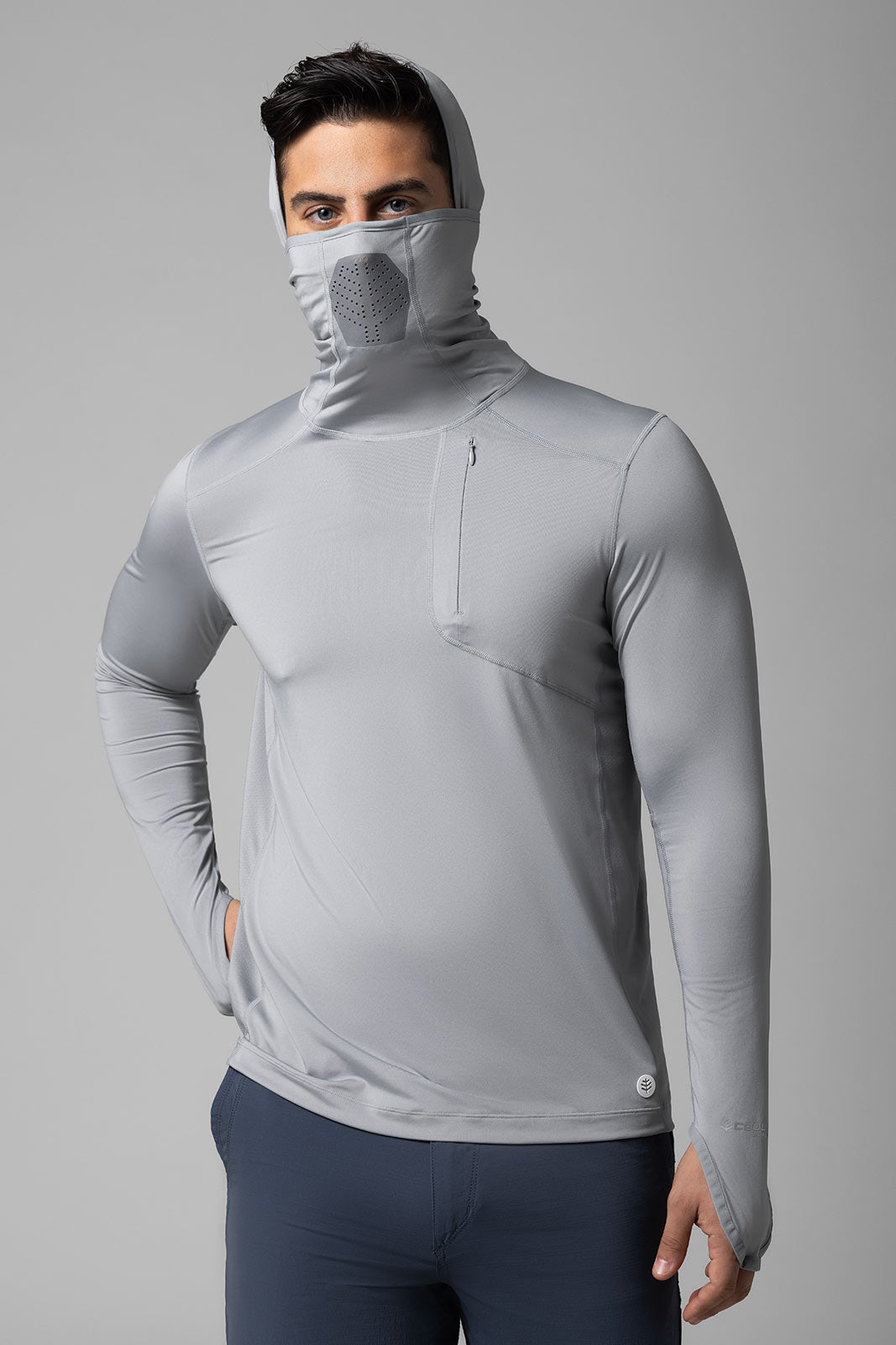 Andros | Men's Vented Fishing Hoodie | Slate