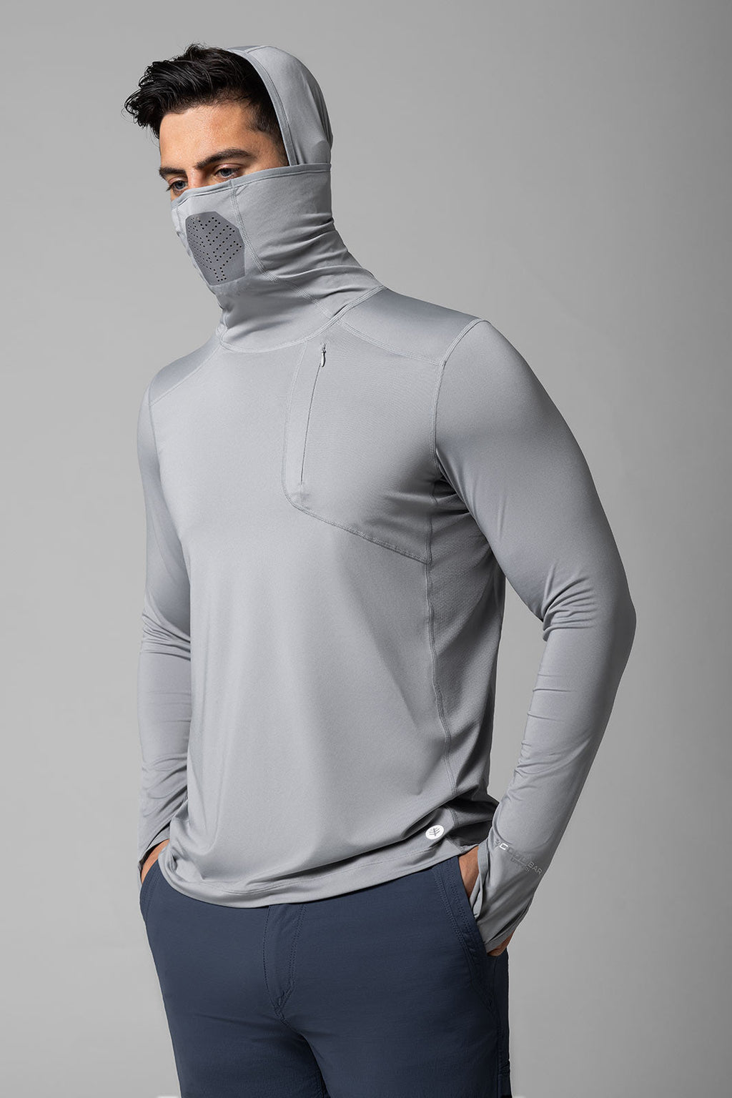 Andros | Men's Vented Fishing Hoodie | Slate