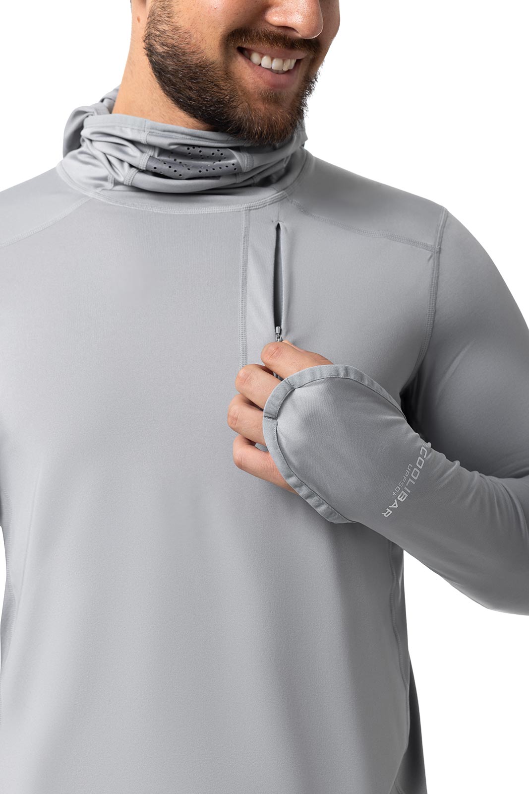 Andros | Men's Vented Fishing Hoodie | Slate