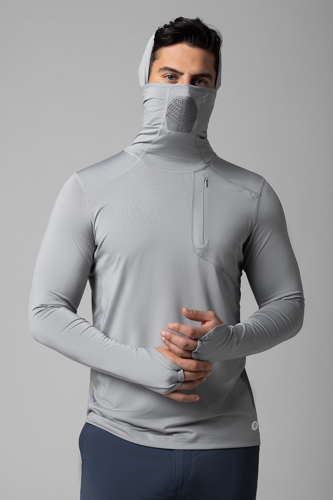 Andros | Men's Vented Fishing Hoodie | Slate