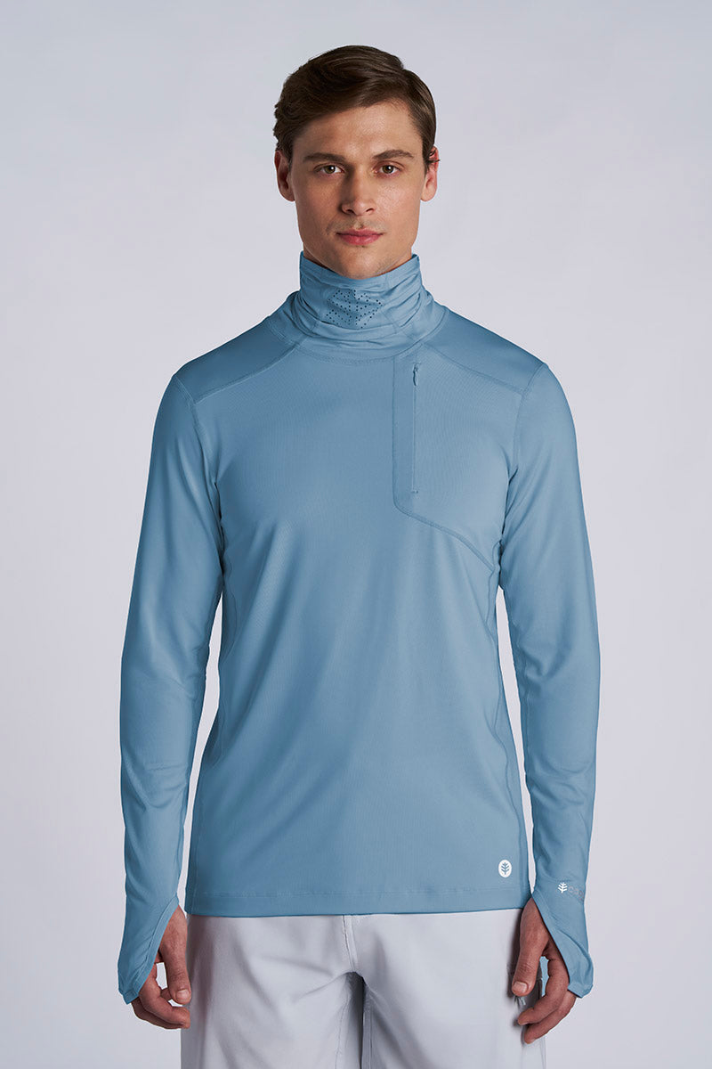 Andros | Men's Vented Fishing Hoodie | Blue Dusk
