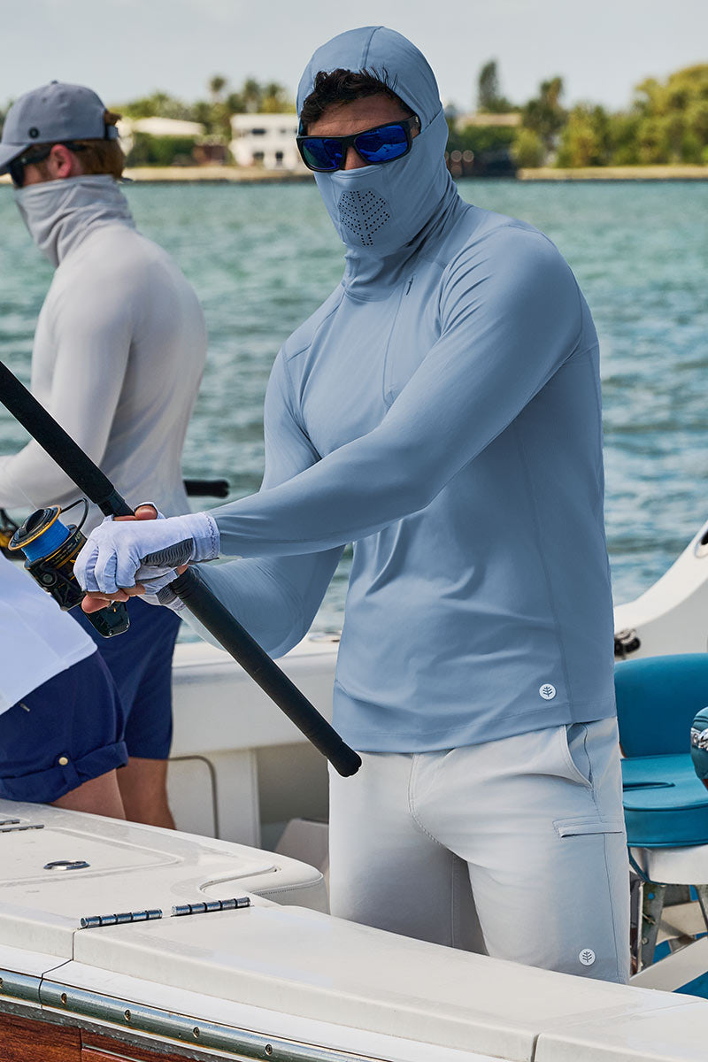Andros | Men's Vented Fishing Hoodie | Blue Dusk