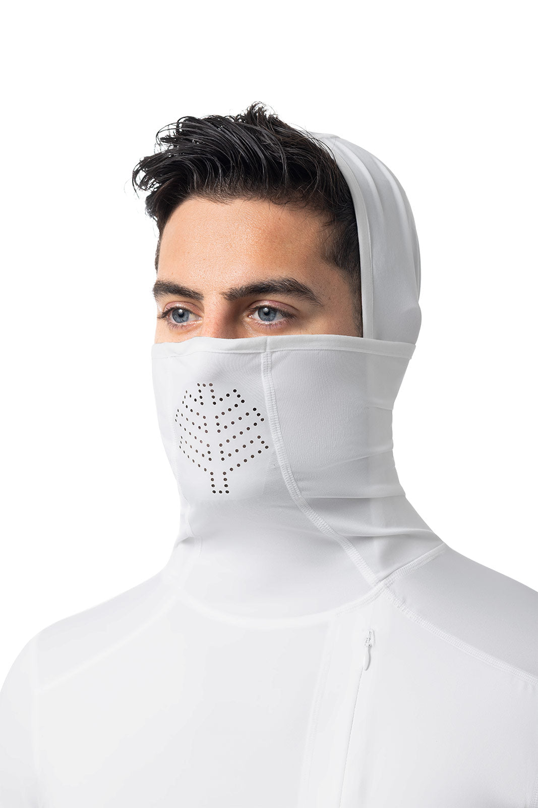 Andros | Men's Vented Fishing Hoodie | White