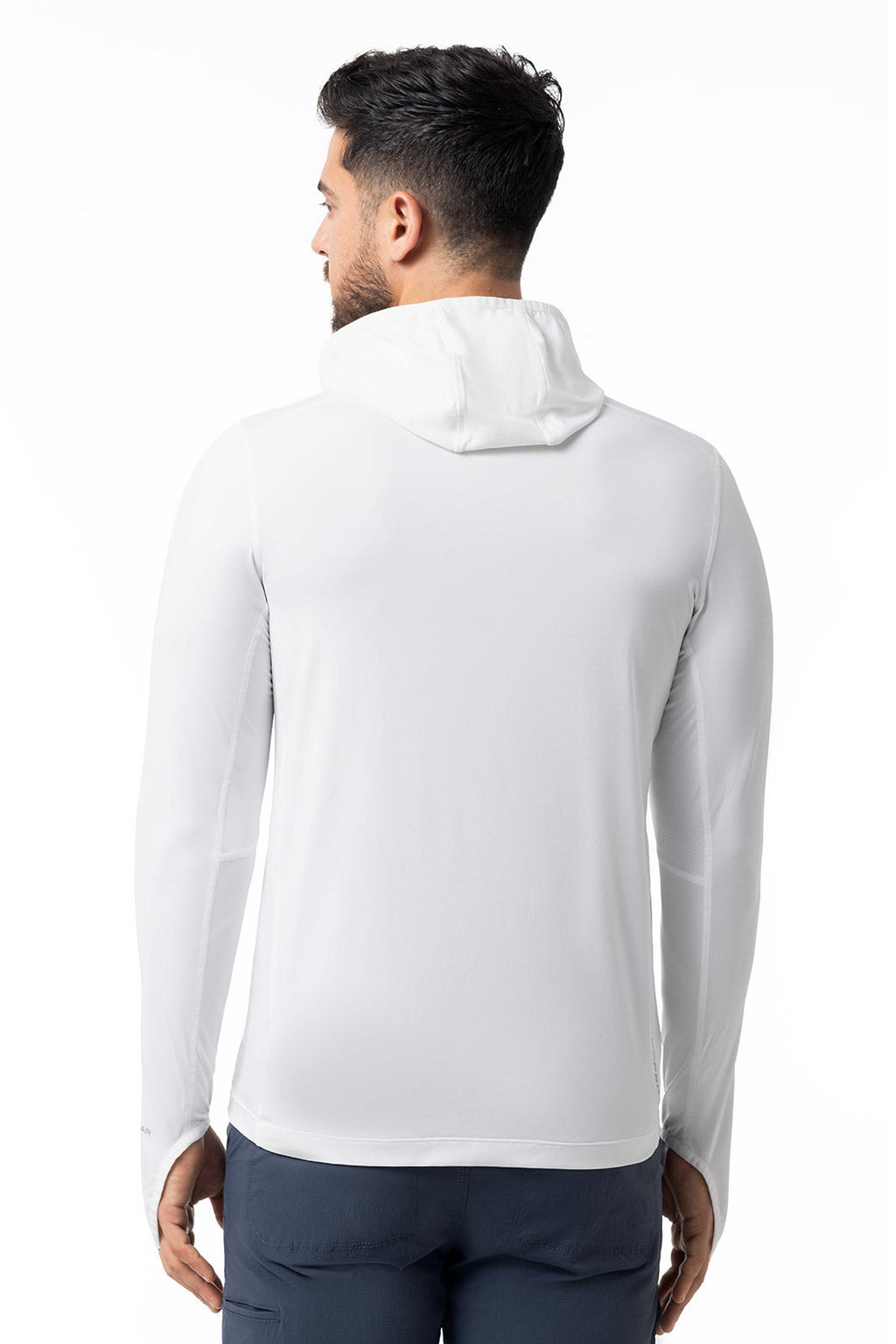 Andros | Men's Vented Fishing Hoodie | White