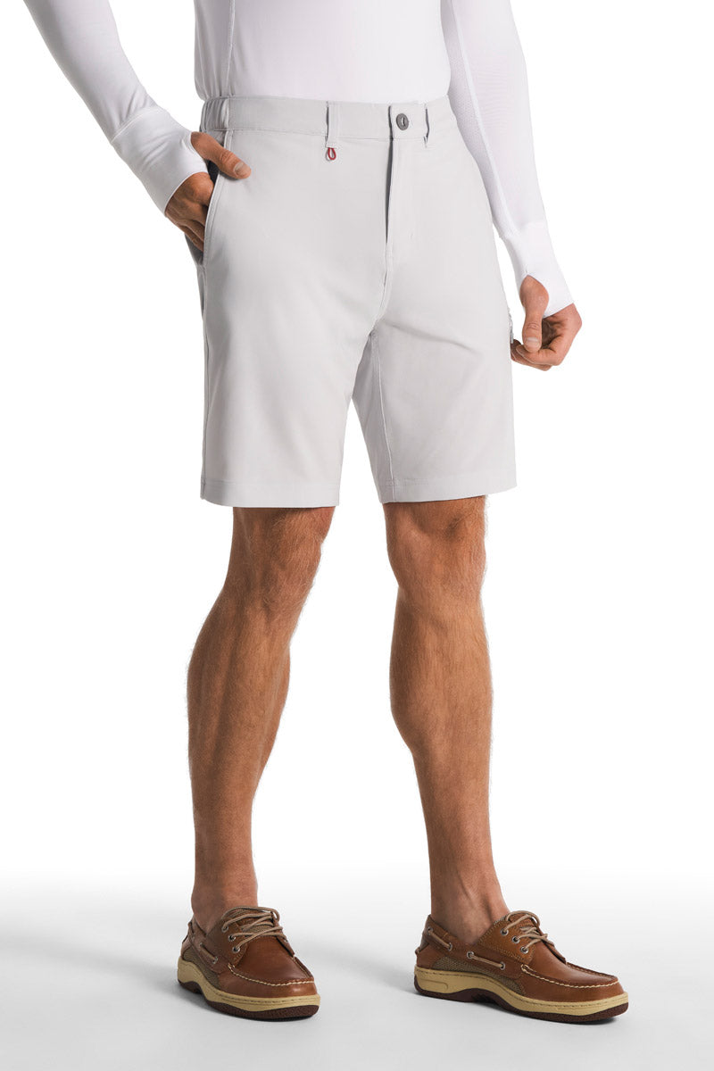 Fisher Island | Men's Fishing & Boating Shorts | Sleek Grey