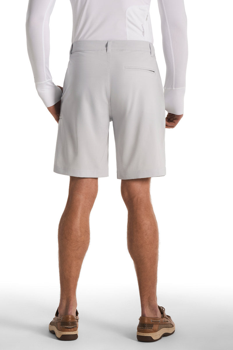 Fisher Island | Men's Fishing & Boating Shorts | Sleek Grey