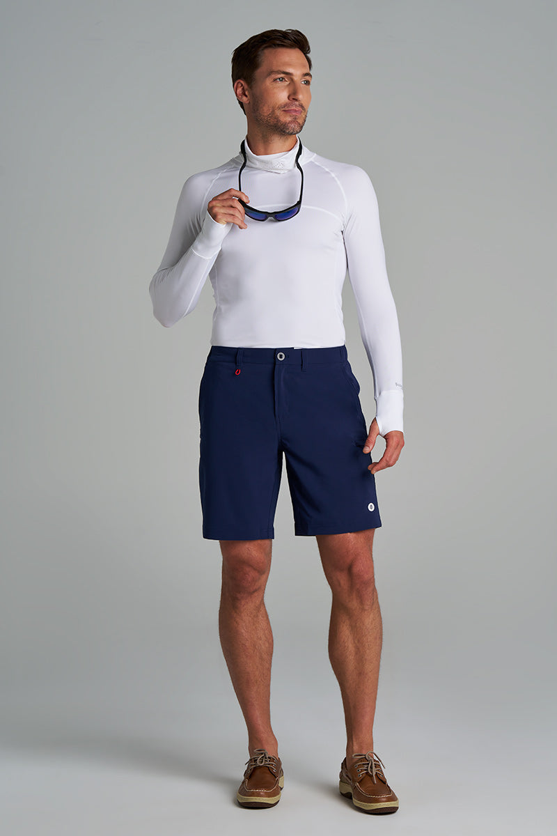 Fisher Island | Men's Fishing & Boating Shorts | Navy